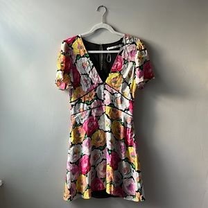 Zara Floral Print Mini Dress